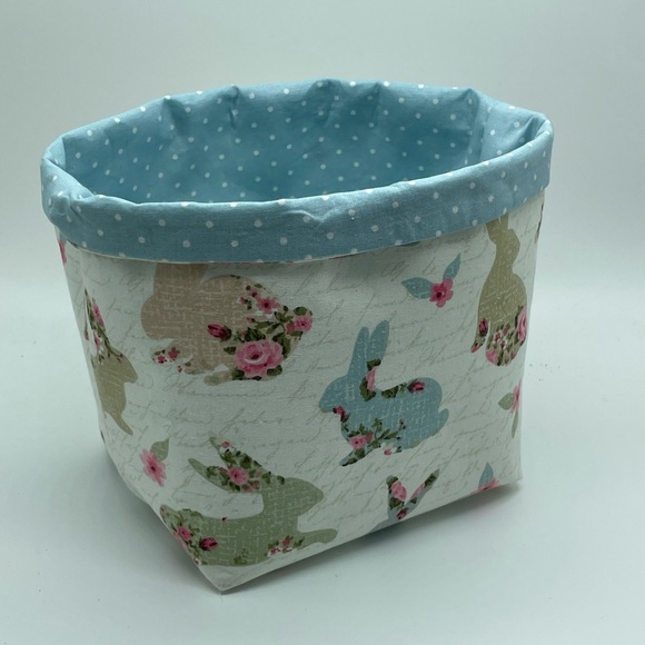 Hand Crafted Other - Handmade Easter Fabric Basket / Easter Decor / Easter Basket